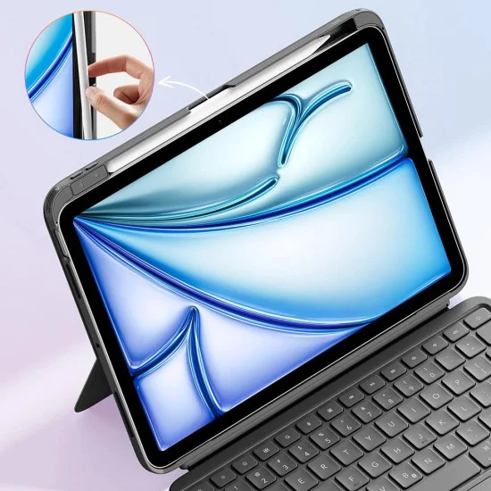 Калъф за iPad 10 / iPad 11 – ESR Flex Keyboard – Тъмносив