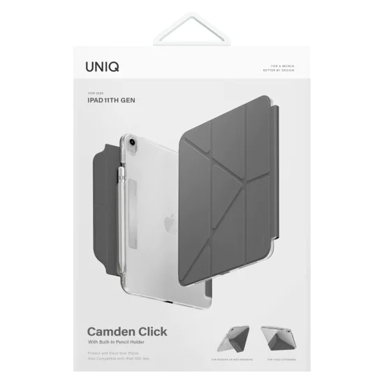 Калъф за iPad 11 (2025) - Camden Click - UNIQ - Сив
