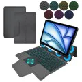 Калъф за iPad Air 11 2024/2025 - Techsuit - KeyTab Pro + протектор за екран (с RGB безжична клавиатура/държач за писалка) - Черен