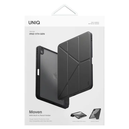 Калъф за iPad Air 11 (2024) - UNIQ Moven - Черен