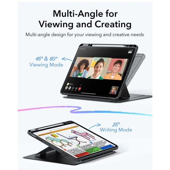 Калъф за iPad Air 4 (2020) / Air 5 (2022) / Air 11 (2024) / Air 11 (2025) - ESR - Flip Hybrid (с държач за молив) - Лилав