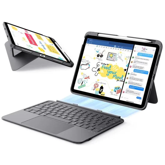 Калъф за iPad Air – ESR Flex Keyboard – Тъмносив