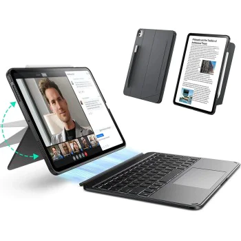 Калъф за iPad Pro 13 – ESR Shift Keyboard – Тъмносив
