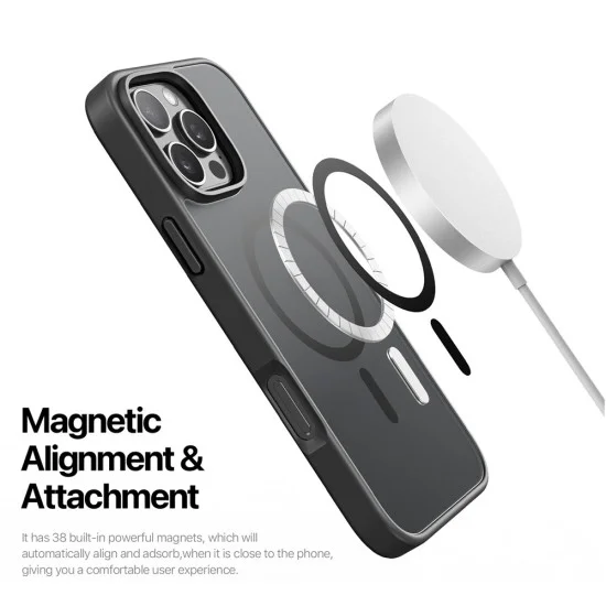 Калъф за iPhone 16 Pro Max - Yind MagSafe Series - Dux Ducis - Черен
