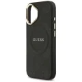 Калъф за iPhone 17 - Guess Peony Hot Stamp MagSafe (GUHMP17SPSAMSECK) - Черно