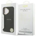 Калъф за iPhone 17 - Guess Peony Hot Stamp MagSafe (GUHMP17SPSAMSECK) - Черно