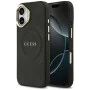Калъф за iPhone 17 - Guess Peony Hot Stamp MagSafe (GUHMP17SPSAMSECK) - Черно