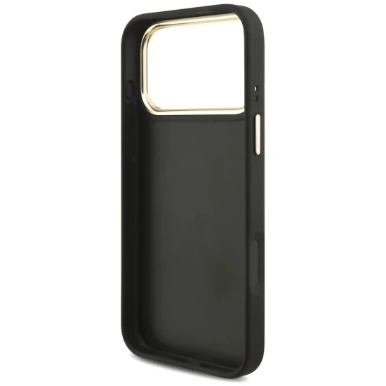 Калъф за iPhone 17 Pro - Big 4G Classic Logo & Big Strap Metal Buttons (GUHCP18LP4G4BCSK) - Guess - Черен