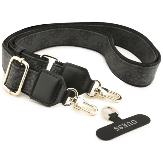 Калъф за iPhone 17 Pro - Big 4G Classic Logo & Big Strap Metal Buttons (GUHCP18LP4G4BCSK) - Guess - Черен
