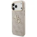 Калъф за iPhone 17 Pro - Big 4G Classic Logo & Big Strap Metal Buttons (GUHCP18LP4G4BCSP) - Guess - Розов