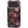 Калъф за iPhone 17 Pro - Blossom Roses Print MagSafe (GUHMP18L6PWGTBEU) - Guess - Бордо