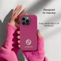 Калъф за iPhone 17 Pro - Croco Triangle Logo MagSafe (GUHMP18LPCRTHCK) - Guess - Черен