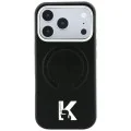 Калъф за iPhone 17 Pro - Grained Leather Embossed Ring MagSafe (KLHMP18L6PWBKECK) - Karl Lagerfeld - Черен