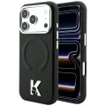 Калъф за iPhone 17 Pro - Grained Leather Embossed Ring MagSafe (KLHMP18L6PWBKECK) - Karl Lagerfeld - Черен