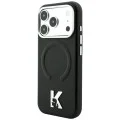 Калъф за iPhone 17 Pro - Grained Leather Embossed Ring MagSafe (KLHMP18L6PWBKECK) - Karl Lagerfeld - Черен