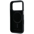 Калъф за iPhone 17 Pro - Grained Leather Embossed Ring MagSafe (KLHMP18L6PWBKECR) - Karl Lagerfeld - Бордо
