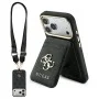 Калъф за iPhone 17 Pro - Hardcase 4G Cardslot & Big Strap MagSafe (GUBPHUP18LP4SM44CK) - Guess - Черен