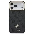 Калъф за iPhone 17 Pro - Hardcase 4G Cardslot & Big Strap MagSafe (GUBPHUP18LP4SM44CK) - Guess - Черен