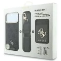 Калъф за iPhone 17 Pro - Hardcase 4G Cardslot & Big Strap MagSafe (GUBPHUP18LP4SM44CK) - Guess - Черен