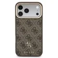 Калъф за iPhone 17 Pro - Hardcase 4G Cardslot & Big Strap MagSafe (GUBPHUP18LP4SM44CW) - Guess - Кафяв
