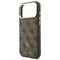 Калъф за iPhone 17 Pro - Hardcase 4G Cardslot & Big Strap MagSafe (GUBPHUP18LP4SM44CW) - Guess - Кафяв