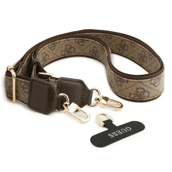Калъф за iPhone 17 Pro - Hardcase 4G Cardslot & Big Strap MagSafe (GUBPHUP18LP4SM44CW) - Guess - Кафяв