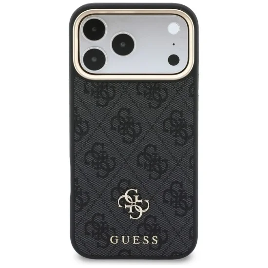 Калъф за iPhone 17 Pro - Hardcase 4G Cardslot MagSafe (GUBPHCP18LP4SM44CK) - Guess - Черен