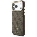 Калъф за iPhone 17 Pro - Hardcase 4G Cardslot MagSafe (GUBPHCP18LP4SM44CW) - Guess - Кафяв