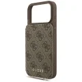Калъф за iPhone 17 Pro - Hardcase 4G Crossbody Cardslot (GUHCP18LCB4GB) - Guess - Кафяв
