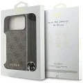 Калъф за iPhone 17 Pro - Hardcase 4G Crossbody Cardslot (GUHCP18LCB4GB) - Guess - Кафяв