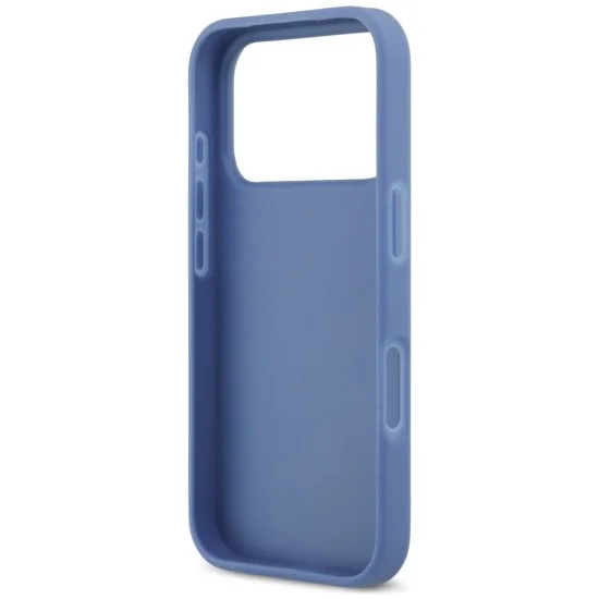 Калъф за iPhone 17 Pro - Hardcase 4G Double Card Triangle (GUHCP18LP4TPB) - Guess - Син