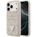 Калъф за iPhone 17 Pro - Hardcase 4G Double Card Triangle (GUHCP18LP4TPP) - Guess - Розов
