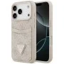 Калъф за iPhone 17 Pro - Hardcase 4G Double Card Triangle (GUHCP18LP4TPP) - Guess - Розов