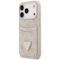 Калъф за iPhone 17 Pro - Hardcase 4G Double Card Triangle (GUHCP18LP4TPP) - Guess - Розов