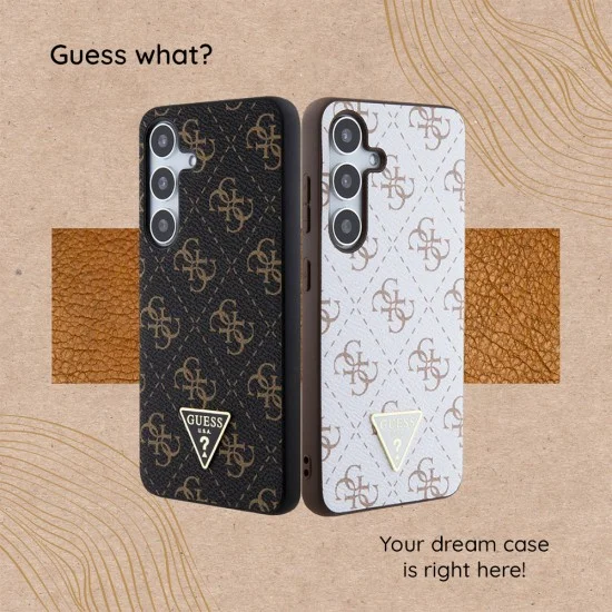 Калъф за iPhone 17 Pro - Hardcase 4G Logo Plate MagSafe (GUHMP18LU4GPRK) - Guess - Черен