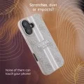 Калъф за iPhone 17 Pro - Hardcase 4G Logo Plate MagSafe (GUHMP18LU4GPRK) - Guess - Черен
