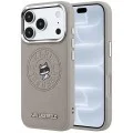 Калъф за iPhone 17 Pro - Leather Point and C Sketch MagSafe (KLHMP18L6PCCPRG) - Karl Lagerfeld - Сив