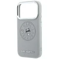 Калъф за iPhone 17 Pro - Leather Point and C Sketch MagSafe (KLHMP18L6PCCPRG) - Karl Lagerfeld - Сив