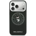 Калъф за iPhone 17 Pro - Leather Point and C Sketch MagSafe (KLHMP18L6PCCPRK) - Karl Lagerfeld - Черен