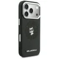 Калъф за iPhone 17 Pro - Leather Point and C Sketch MagSafe (KLHMP18L6PCCPRK) - Karl Lagerfeld - Черен