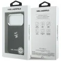 Калъф за iPhone 17 Pro - Leather Point and C Sketch MagSafe (KLHMP18L6PCCPRK) - Karl Lagerfeld - Черен