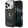 Калъф за телефон за iPhone 18 Pro / iPhone 17 Pro Leather Point and C Sketch MagSafe (KLHMP18L6PCCPRK) - Karl Lagerfeld - Черен