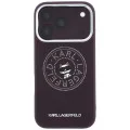 Калъф за iPhone 17 Pro - Leather Point and C Sketch MagSafe (KLHMP18L6PCCPRR) - Karl Lagerfeld - Бордо