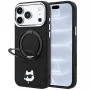 Калъф за телефон за iPhone 18 Pro / iPhone 17 Pro Leather Ring Stand 360 C Pin MagSafe (KLHMP18LPSRSCHHK) - Karl Lagerfeld - Черен