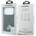 Калъф за iPhone 17 Pro - Leather Ring Stand 360 KC Pin MagSafe (KLHMP18LPSRSKCHK) - Karl Lagerfeld - Черен
