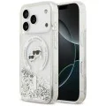 Калъф за iPhone 17 Pro - Liquid Glitter KC Heads MagSafe (KLHMP18LLGKCSGH) - Karl Lagerfeld - Прозрачен