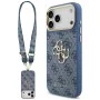 Калъф за iPhone 17 Pro Max - Big 4G Classic Logo & Big Strap Metal Buttons (GUHCP18XP4G4BCSB) - Guess - Син