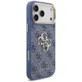 Калъф за iPhone 17 Pro Max - Big 4G Classic Logo & Big Strap Metal Buttons (GUHCP18XP4G4BCSB) - Guess - Син