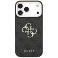 Калъф за iPhone 17 Pro Max - Big 4G Classic Logo & Big Strap Metal Buttons (GUHCP18XP4G4BCSK) - Guess - Черен