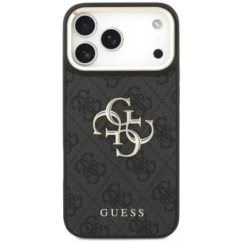 Калъф за iPhone 17 Pro Max - Big 4G Classic Logo & Big Strap Metal Buttons (GUHCP18XP4G4BCSK) - Guess - Черен